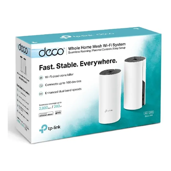 Router Tp Link Deco M4 Ac1200 Mesh Sistema De Wi-fi Pack 2