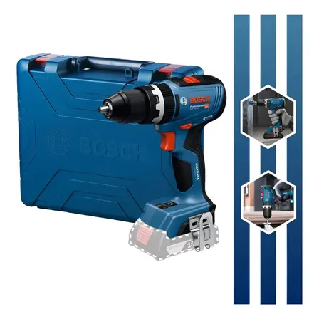 Furadeira Parafusadeira Impacto Gsb 18v 65 Bosch Maleta Azul 18v