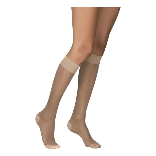 Medias Compresion 15-20 Mmhg 3/4 Descanso Mujer Lauda Stylo