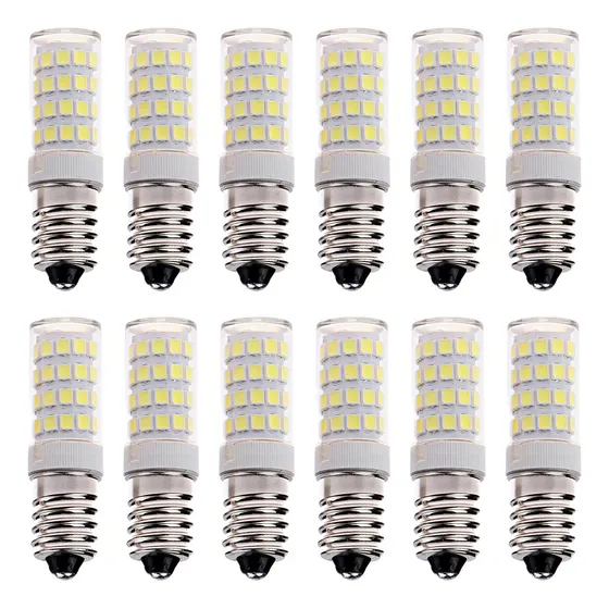 12 Lampadas De Led Halopim Soquete E14 5w Geladeira Lustre Cor Da Luz Branco-frio