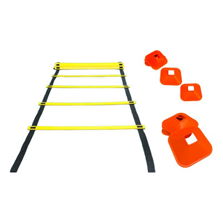 Kit 10 Platos De Agilidad + 1 Escalera De Coordinación 5mts Kit 10 Platos De Agilidad + 1 Escalera De Coordinación 5mts