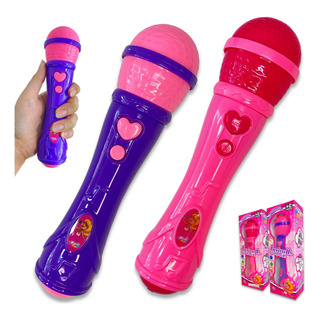 Microfone Infantil Sai A Voz E Musical Brinquedo Cantor Rock Microfone Infantil Sai A Voz E Musical Brinquedo Cantor Rock