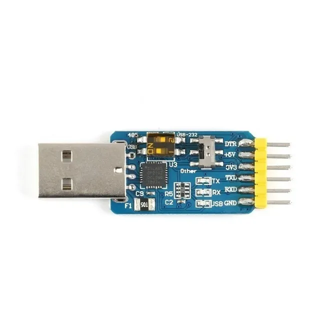 Convertidor Usb 6 En 1 Ttl Rs232 Rs485 Cp2102 Max485 Max232