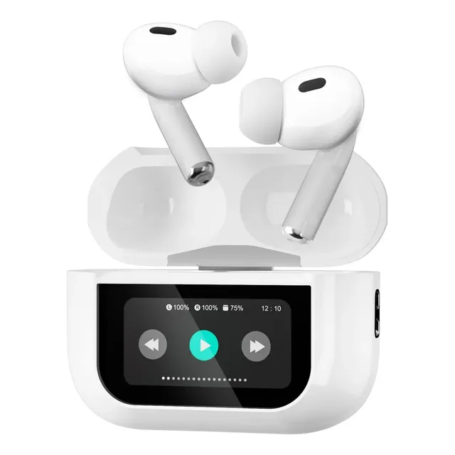 Auriculares Bluetooth Con Pantalla, Reducción De Ruido Blanco
