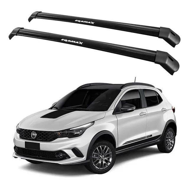 Barras De Techo Rurales Eqmax Delta Fiat Argo 2020+ Negro