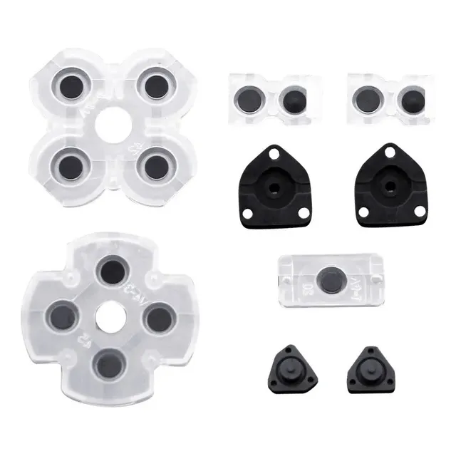Gomas De Botones Control Ps4 Resina Conductiva Mando Joy