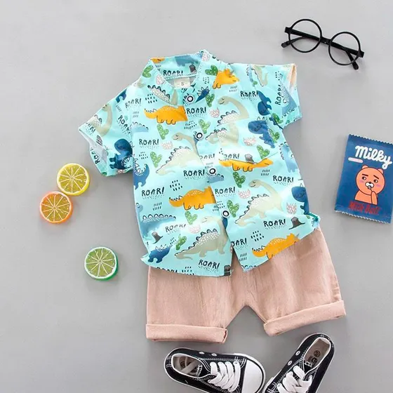 Roupa Mauricinho Conjunto Infantil Temátic Menino Dinossauro