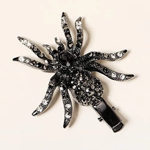 Xerling Gótica Spider Halloween Hair Clip Para Mujer Cmnvt