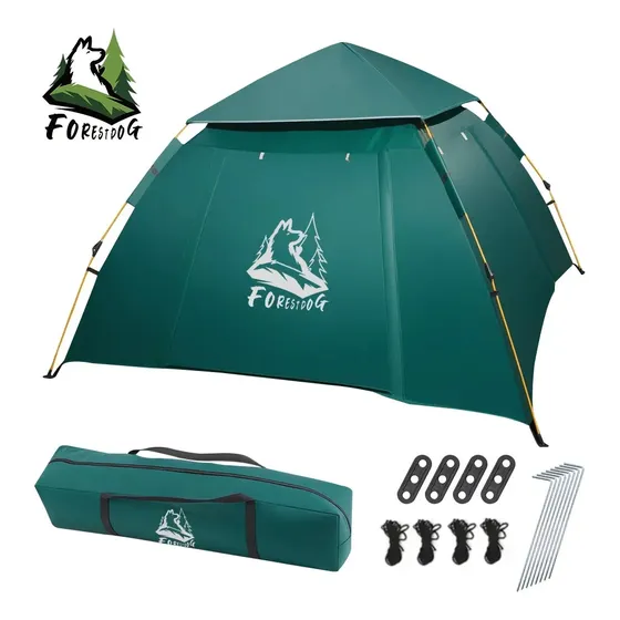 Barraca Pop Up Automática Forestdog para Camping 4 Pessoas Impermeável