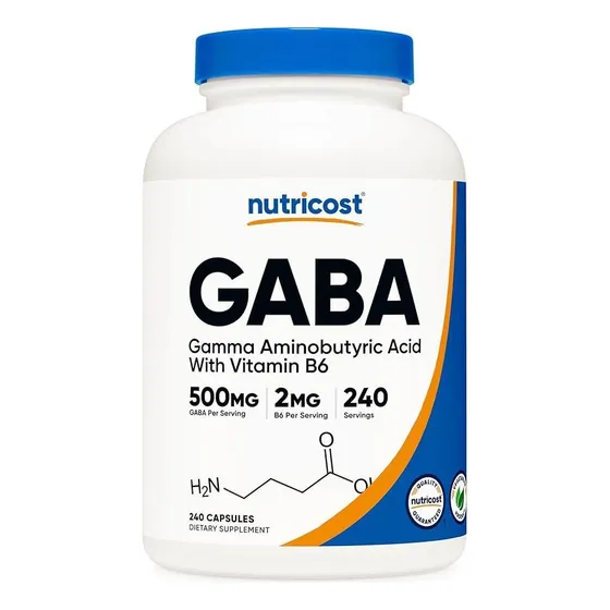 Gaba 500 Mg + B6 2mg 240 Cápsulas Nutricost