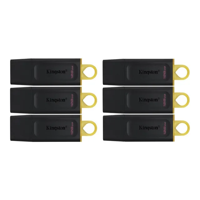 Kit 6 Memoria Usb 128gb Kingston Exodia Negro Dtx/128gb Liso