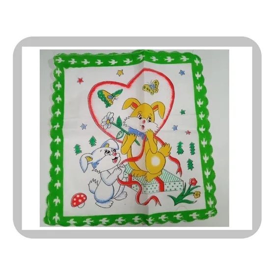 Servilleta En Algodon Infantil  X 12 Uns