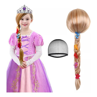 Peluca De Princesa Rapunzel Tangled De Cosplay Para Niñas Peluca De Princesa Rapunzel Tangled De Cosplay Para Niñas