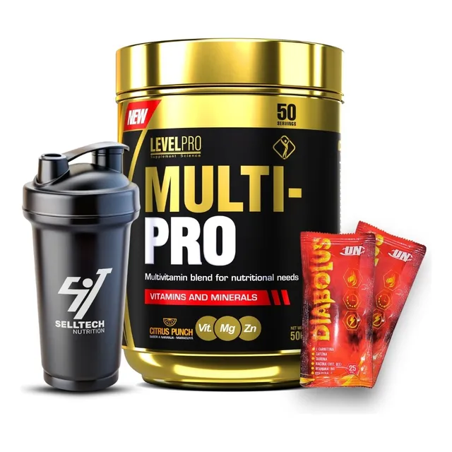 Level Pro Multivitaminico Multi Pro 500gr + Shaker