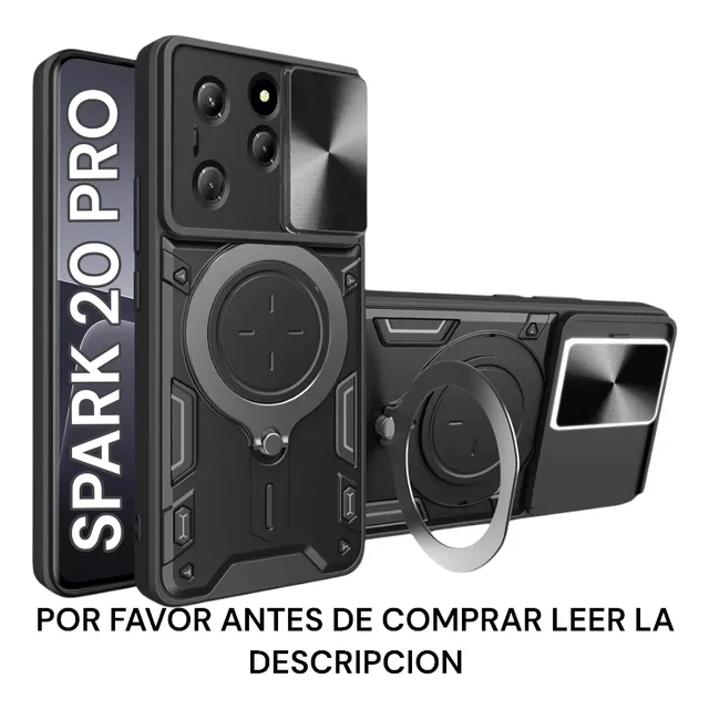 Funda P/ Tecno Spark 20 Pro - Armor Camshield + Film Caseme®