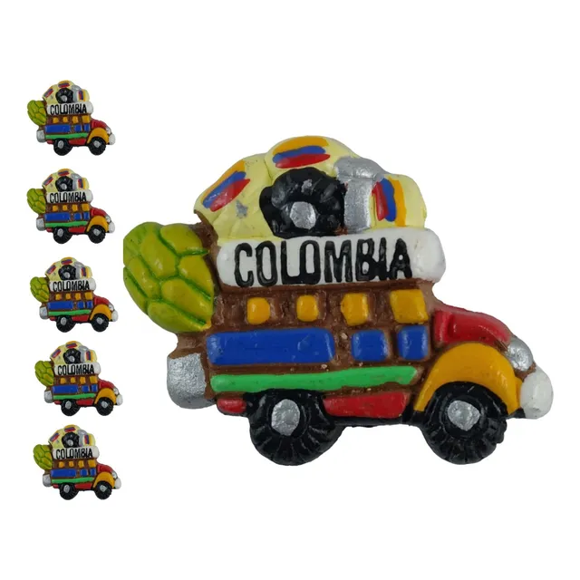 Paq X6 Imanes Para Nevera Chiva Pequeña Artesanía Colombiana