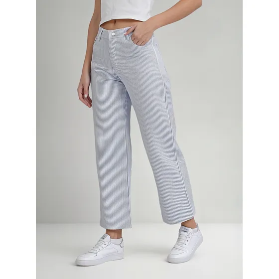 Pantalon Rayado Mujer Zua