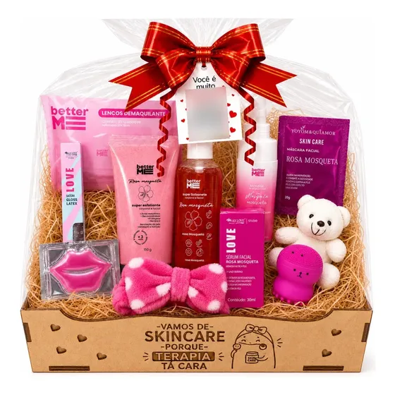 Kit Skincare Completo Rosa Mosqueta Presente Premium