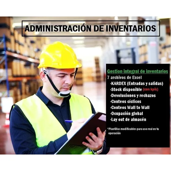 Inventarios Administración Integral (plantillas Excel)