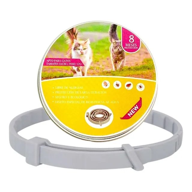Collar Anti Pulgas Para Gato, 8 Meses De Duración