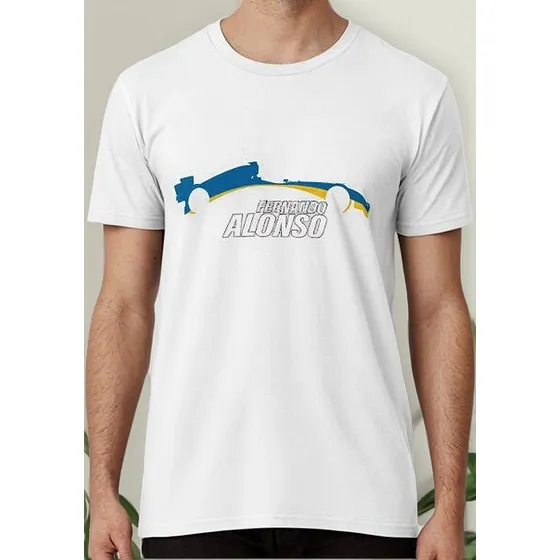 Remera Fernando Alonso - Renault R26 Recorte Algodon Premium