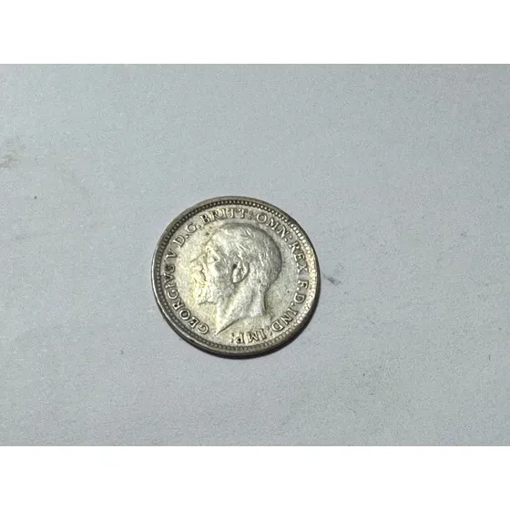 Moeda Reino Unido 3 Pence 1926 Prata George V Ma802