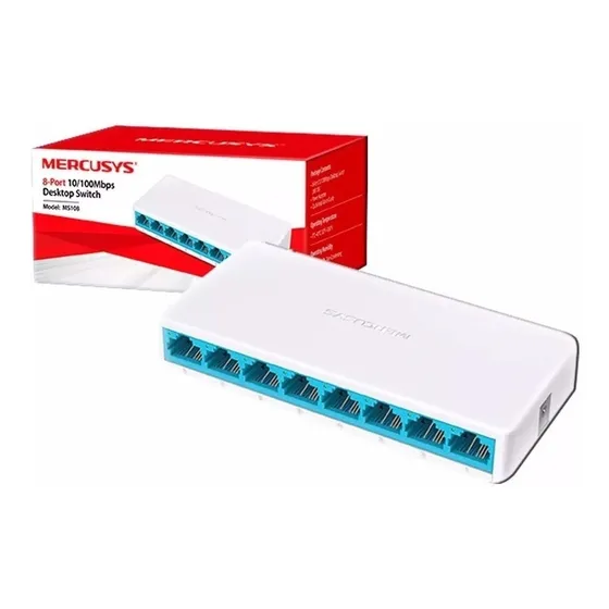 Switch Mercusys 8 Puertos 10/100mbps Ms108