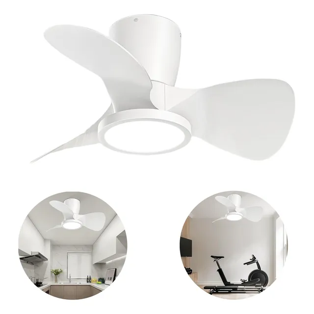 Ventilador Techo Reversible Lampara Led Control Inteligente
