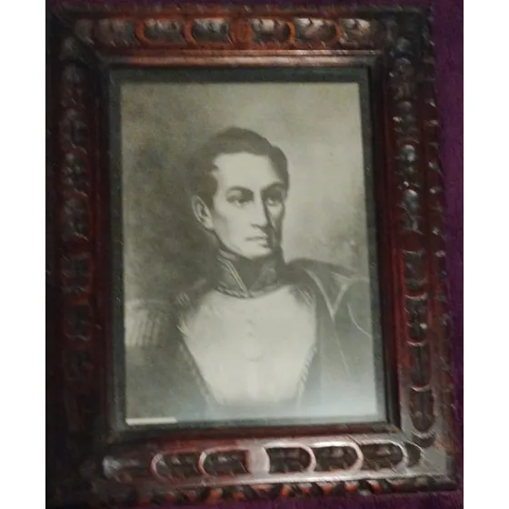 Cuadro Decorativo Fotografía Blanco Y Negro, Simón Bolívar