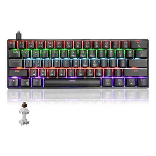Kemove K98 Teclado Mecânico De Jogos Sem Fio Com Luz De Fund