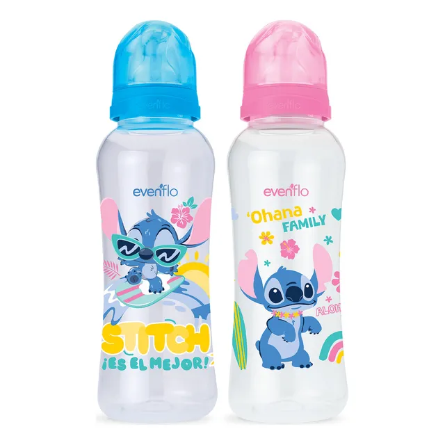 Biberón Evenflo Stitch Disney 240 ml - Diseño Variable 1 Pieza