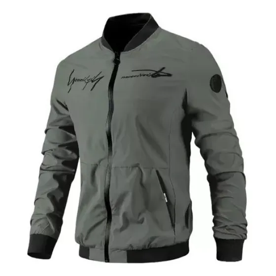 Cazadora Bomber Con Bordado De Letras Para Hombre