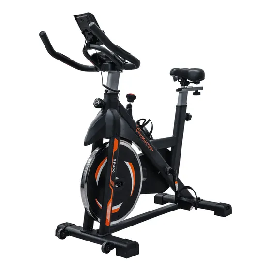 Bicicleta ergométrica Evolution Fitness SP300 cor preto e laranja