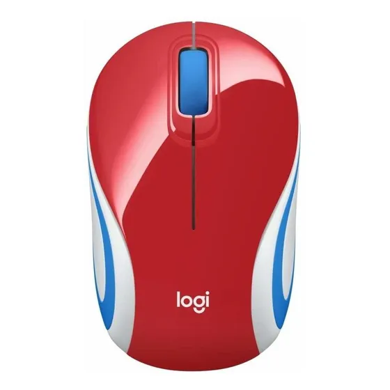 Logitech M187 Mini Raton Inalambrico Rojo