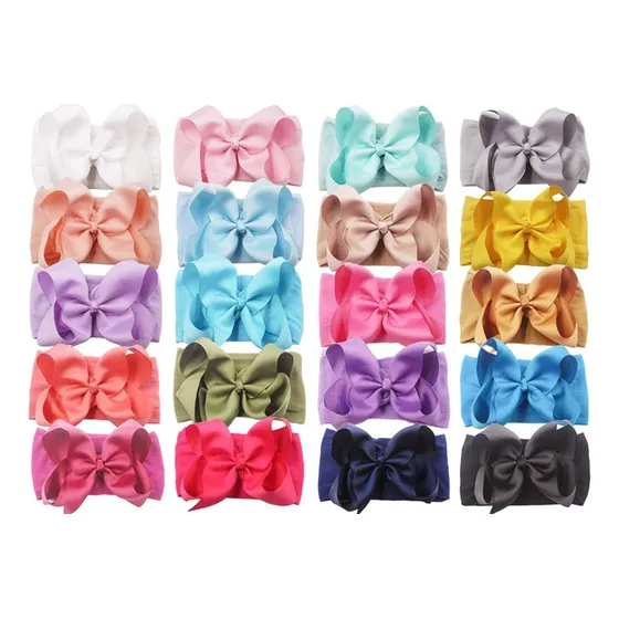 Cintillos Con Lazos Grandes Para Bebés Niñas