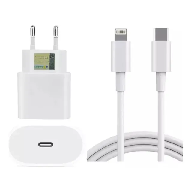 Carregador Compativel Apple iPhone Turbo 30w Usb-c Lightning