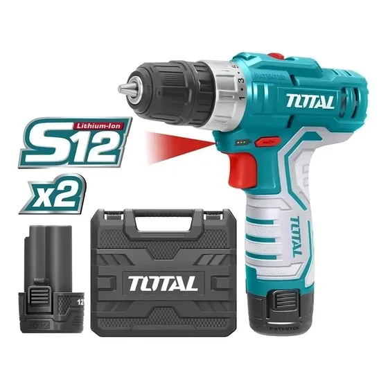 Taladro Inalambrico 1350rpm 10mm 2 Bat 12v Total Tdli12325