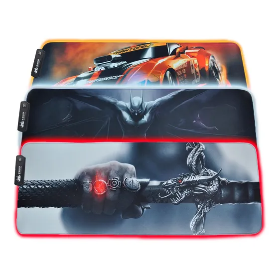 Mouse Pad Gamer Iluminado Led Rgb Xg 7 Modos De Iluminação