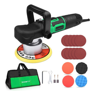 Pulidora Eléctrica Para Auto 6 900w 4000rpm 5 Velocidad Shawty® Herramienta Automotriz Lijado, Desbaste Y Pulido Kit De Detallado Completo Con Almohadillas Pulidora Eléctrica Para Auto 6 900w 4000rpm 5 Velocidad Shawty® Herramienta Automotriz Lijado, Desbaste Y Pulido Kit De Detallado Completo Con Almohadillas