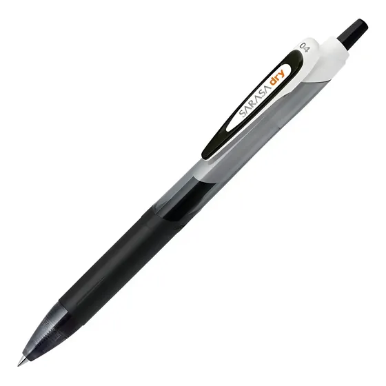 Bolígrafos De Tinta Gel Punta 04 Zebra Sarasa Dry - Colores Tinta Negro Exterior Negro | Cuotas sin interés