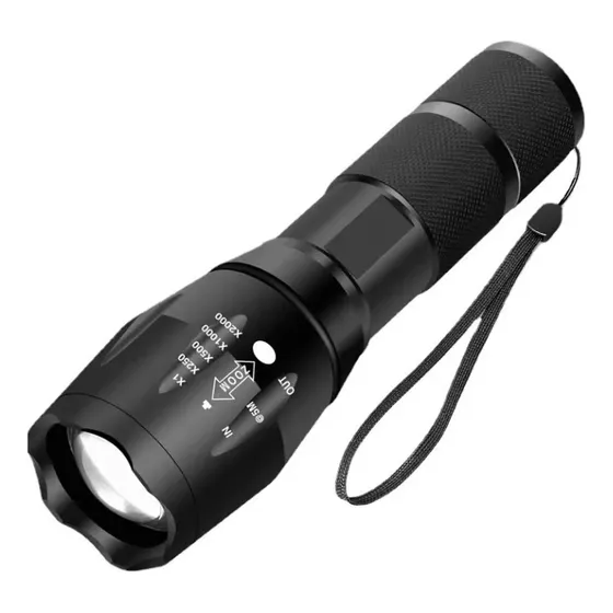 Lanterna Tática 800 Lumens Led 5 Modos Acampamento Zoom