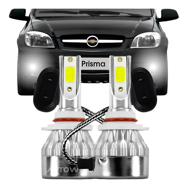 Lâmpadas Super Led Celta Prisma 2006 Até 2012 Farol Milha
