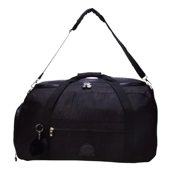 Bolsa Jumper 45.76l Azul Marinho Reforçada Isiway Cor Preta Desenho do tecido Liso