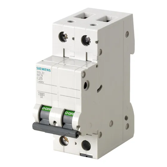 Térmica 25amp Siemens Bipolar Curva Disparo C Normalizada