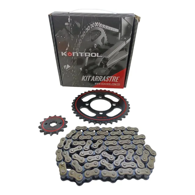 Kit Arrastre Reforzado Akt110s Unik Wave100 Advance Paso428h
