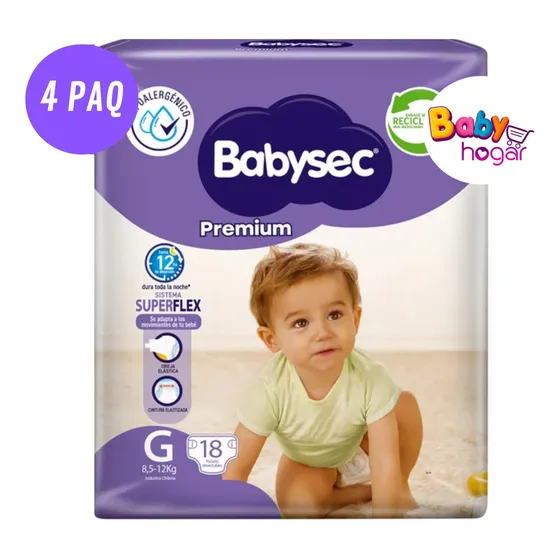 Babysec Premium Talla G 72und
