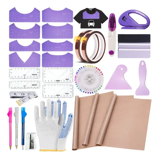 Kit De Ferramentas Para Camisetas De Sublimação Quklogen, Co