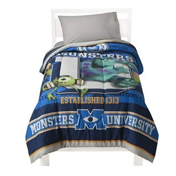Cubrecama Edredon Individual Monster University Disney/niños