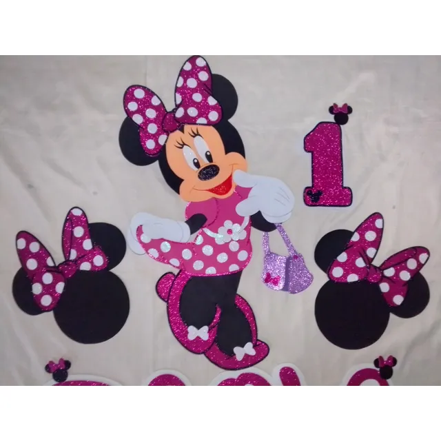 Minnie Mouse Figura En Foami Para Decoración De Fiestas