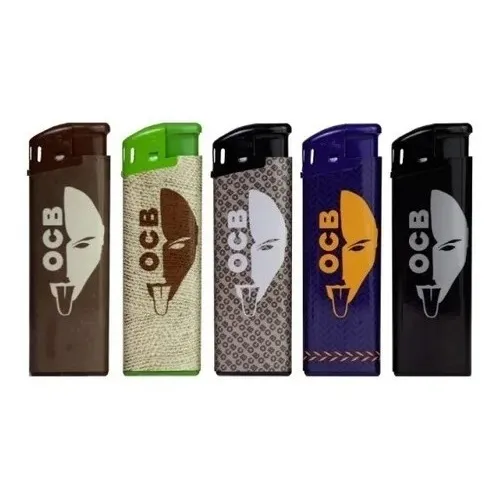 5 Isqueiros Personalizado Ocb Mini  Recarregavel  Atacado